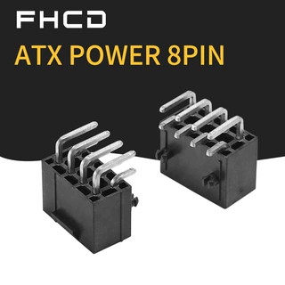 POWERATX系列8Pin连接器90度矩形电源座3.0MM柱LCP定制显卡阻燃