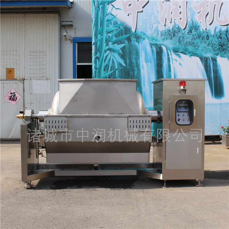 花生酱搅拌设备 燃气加热横轴炒制锅 卧式搅拌锅