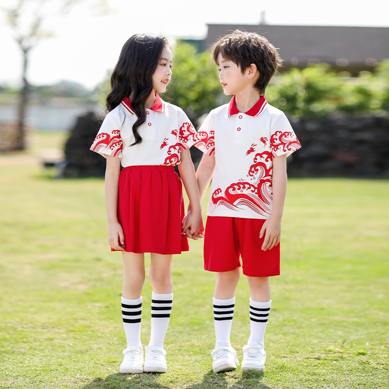 幼儿园园服国学风小学生校服男女孩毕业班拍照服六一儿童节表演服