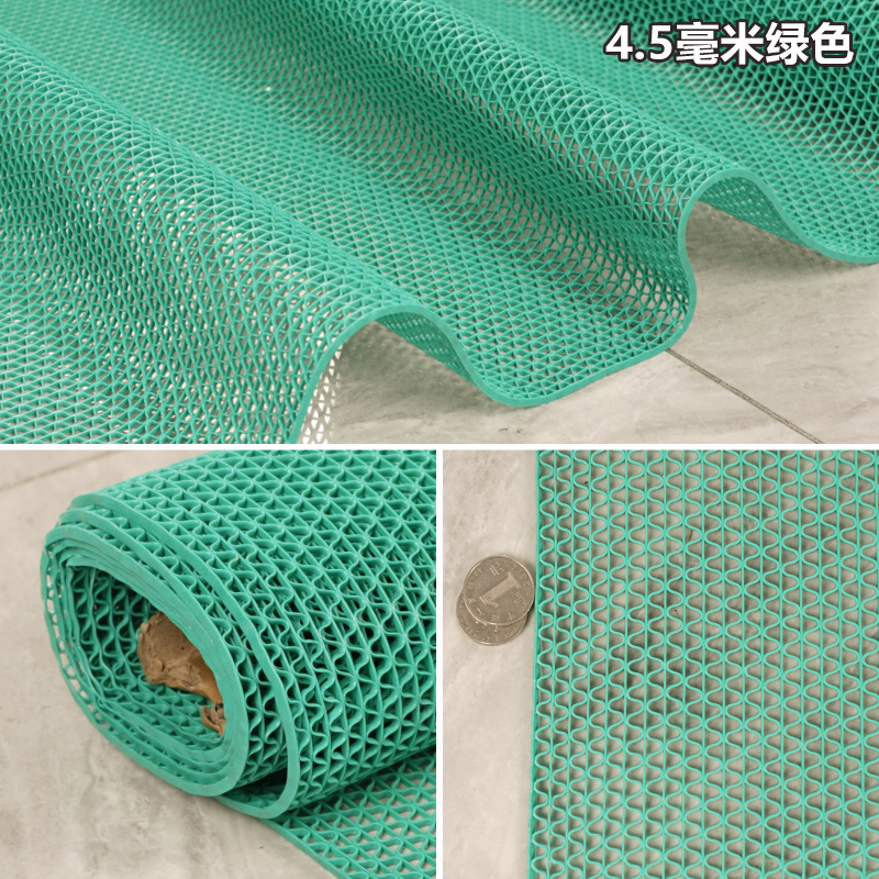 浴室の滑り止めマットを厚くしたトイレの台所の入り口の透かし彫り防水転倒防止マット屋外商用PVCマット|undefined