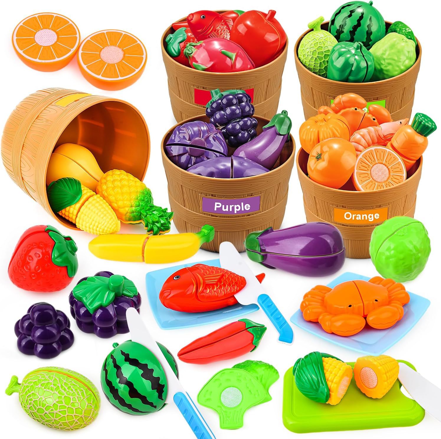 cognitive realistic smart toy for cutting