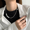 Accessory, small design necklace hip-hop style, advanced chain for key bag  from pearl, trend of season, simple and elegant design, high-end, wholesale