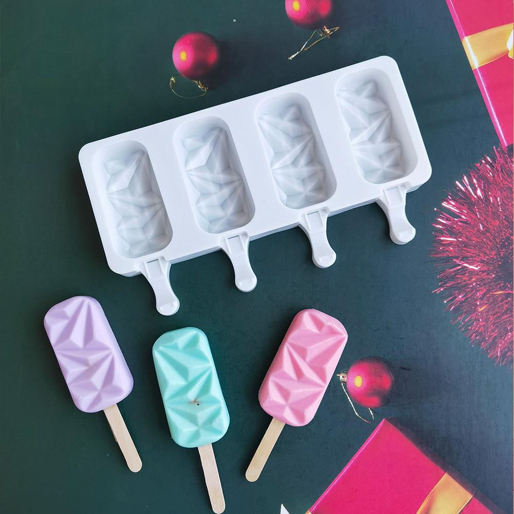 4连菱形大483硅胶模具DIY冰淇淋果冻饼干蛋糕模具