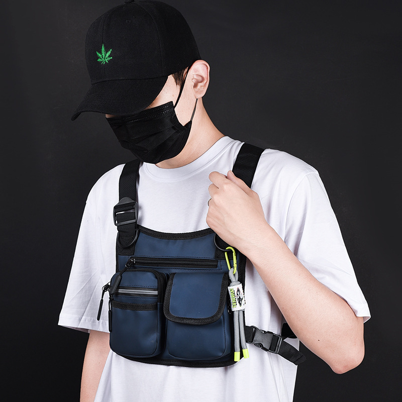 戦術的なバックパックメンズ新しいファッショントレンド軽量アウトドアベストバッグ卸売旅行レジャースポーツチェストバッグ|undefined