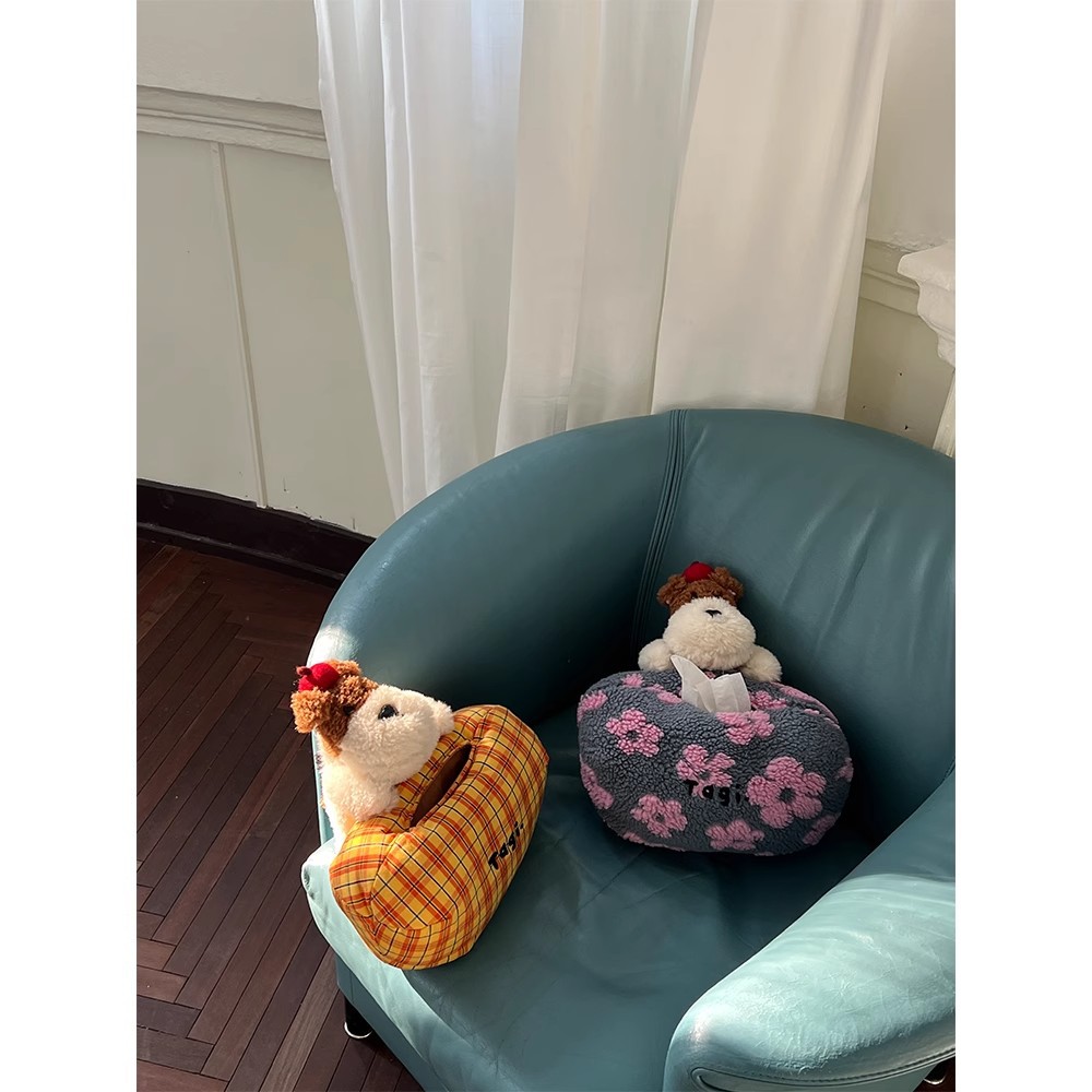 タギ.《》ぬいぐるみティッシュボックス ティッシュペーパー 寝室 家庭用収納 柑橘系ナプキン 癒し