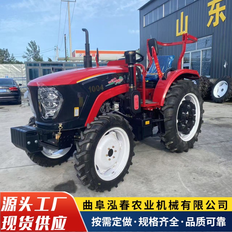 泓春1004大型大马力拖拉机 四轮高压共轨 冷暖空调播种整地犁地机