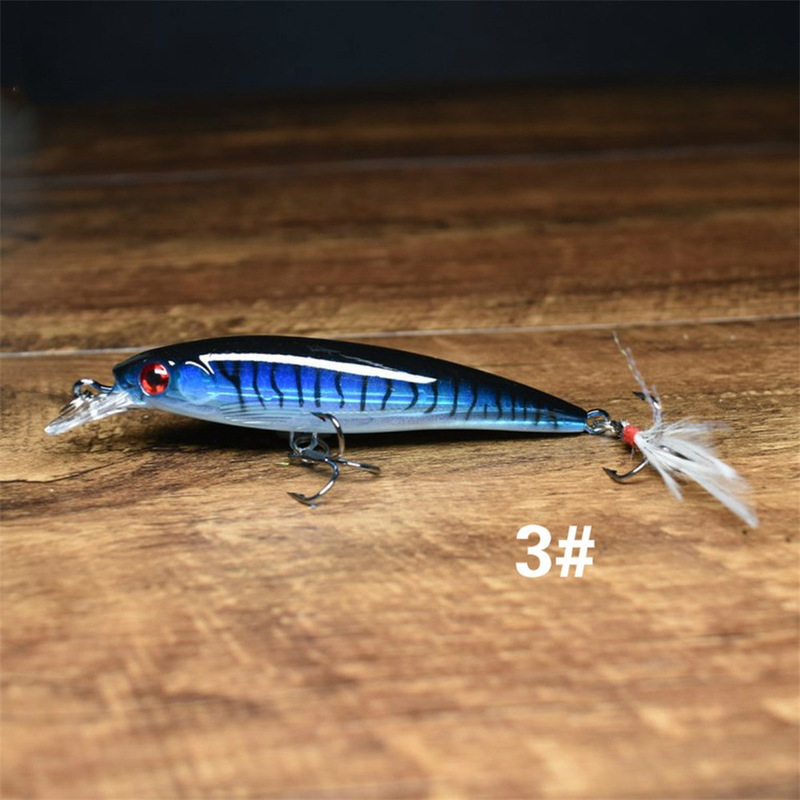新しいルアー餌 9cm7g ミノーフェイクベイト卸売フェザーミノーレーザーセット釣り餌ルアーハードベイト卸売|undefined