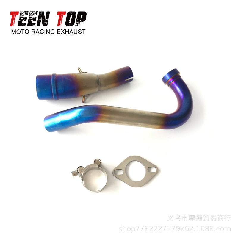 Suitable for Yamaha Xmax300 Front Section Full Section Exhaust Pipe Modification Xmax300 Scorpio Carbon Fiber Tail Section 17+