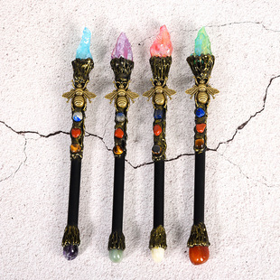 天然水晶哈利波特魔法棒金属芯魔杖环球个性化魔法棒原厂直供现货-阿里巴巴