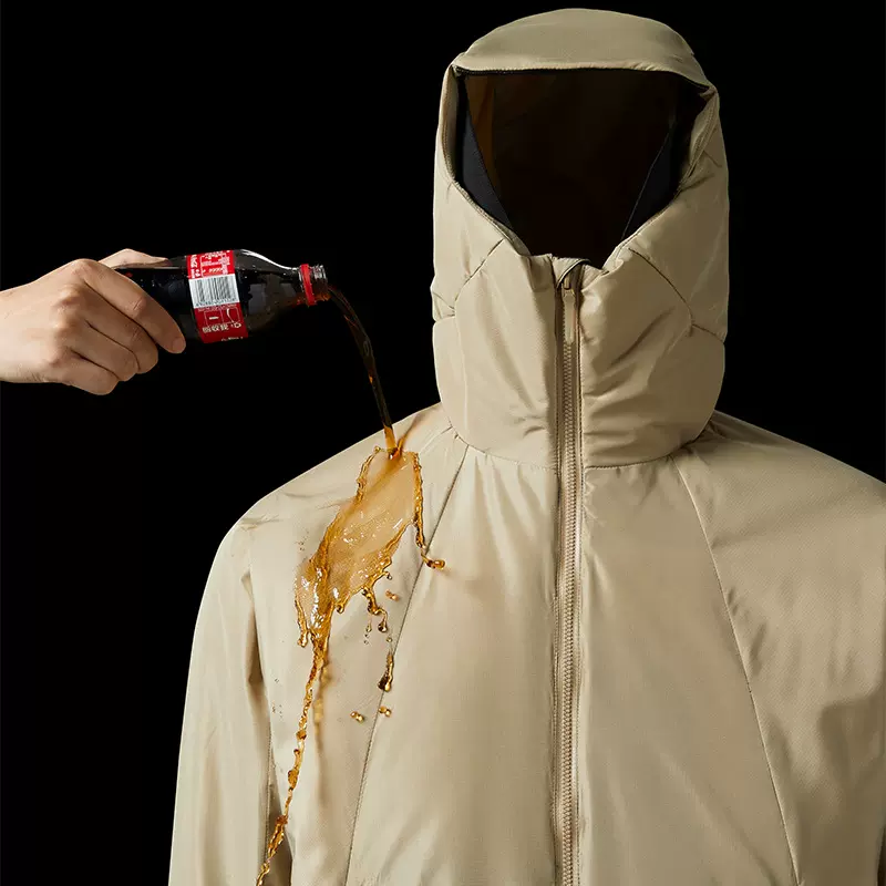 轻量化金标P棉服男士秋冬户外徒步登山防风保暖长袖连帽棉衣外套