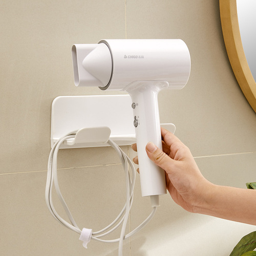 Hair dryer storage rack without punching holes in the bathroom universal wall-mounted hair dryer rack bathroom simple hair dryer rack