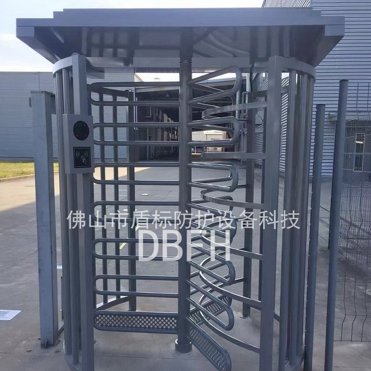 不锈钢烤漆转闸机江苏外资企业人员出入人脸识别门禁全高旋转栅门