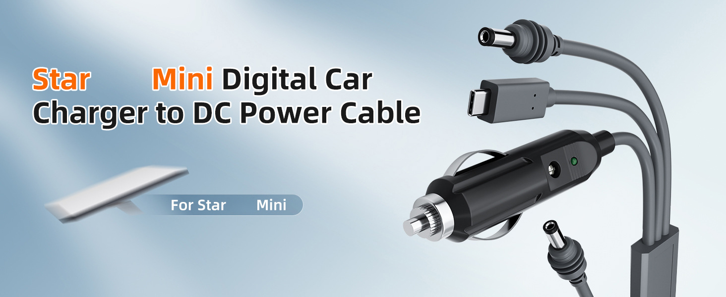 Cross-border MINI Cigarette Lighter DC Three-in-One Car Cigarette Lighter Charging Cable Car Equipment Mini Waterproof Connection Cable