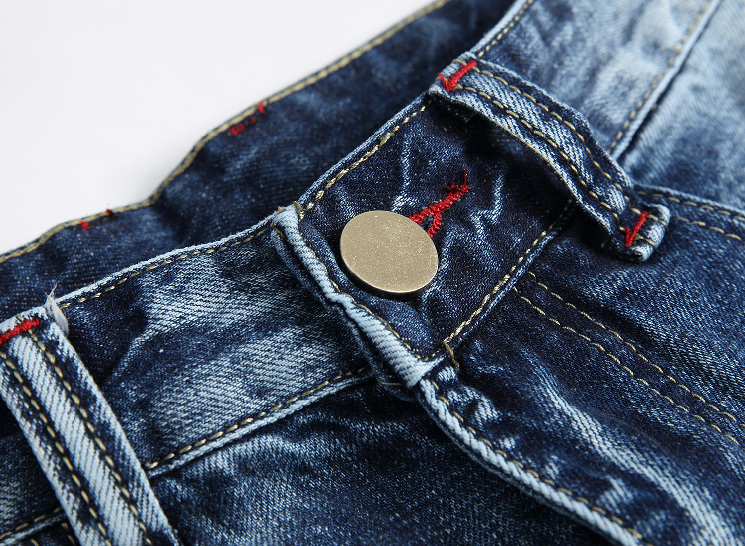 boy Cross-Border Exclusive Foreign Trade Ripped European And American Fashion Slim Fit Trendy Straight Men's Jeans_viptrois.com
