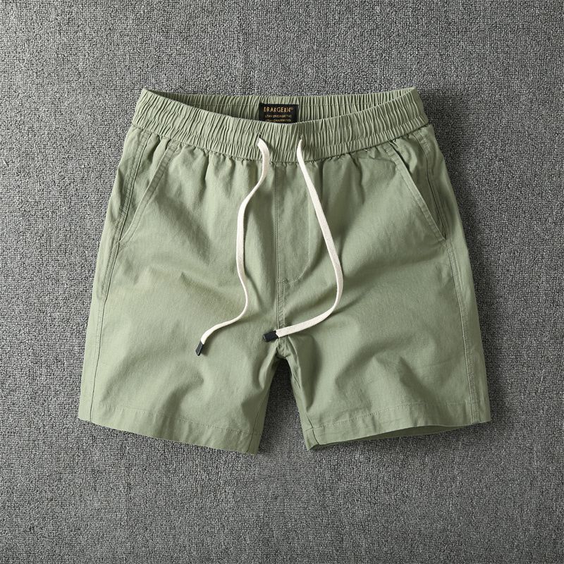 Summer Thin Solid Color Quarter Pants Men's Running Sports Beach Pants Elastic Waist Slim Casual Cargo Shorts Men Summer Thin Solid Color Quarter Pants Men's Running Sports Beach Pants Elastic Waist Slim Casual Cargo Shorts Men