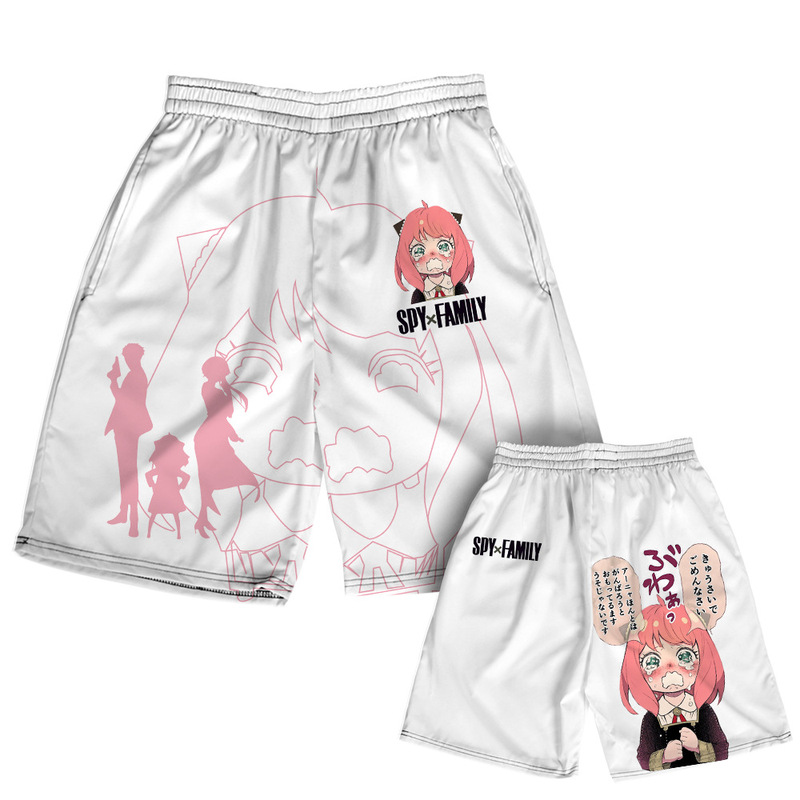 Spy play house anime fifth pants holiday seaside beach pants trendy casual sports shorts one-piece delivery
