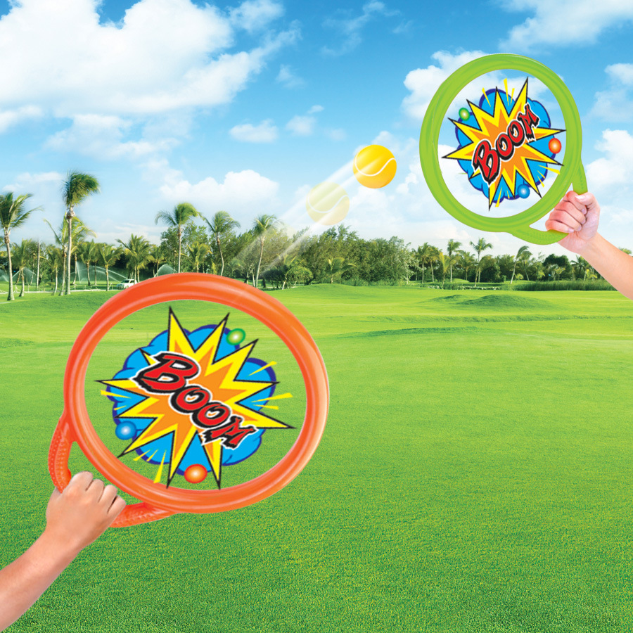 Children's toy sports outdoor hand-thrown kindergarten parent-child interactive plastic pong pong racket cross-border