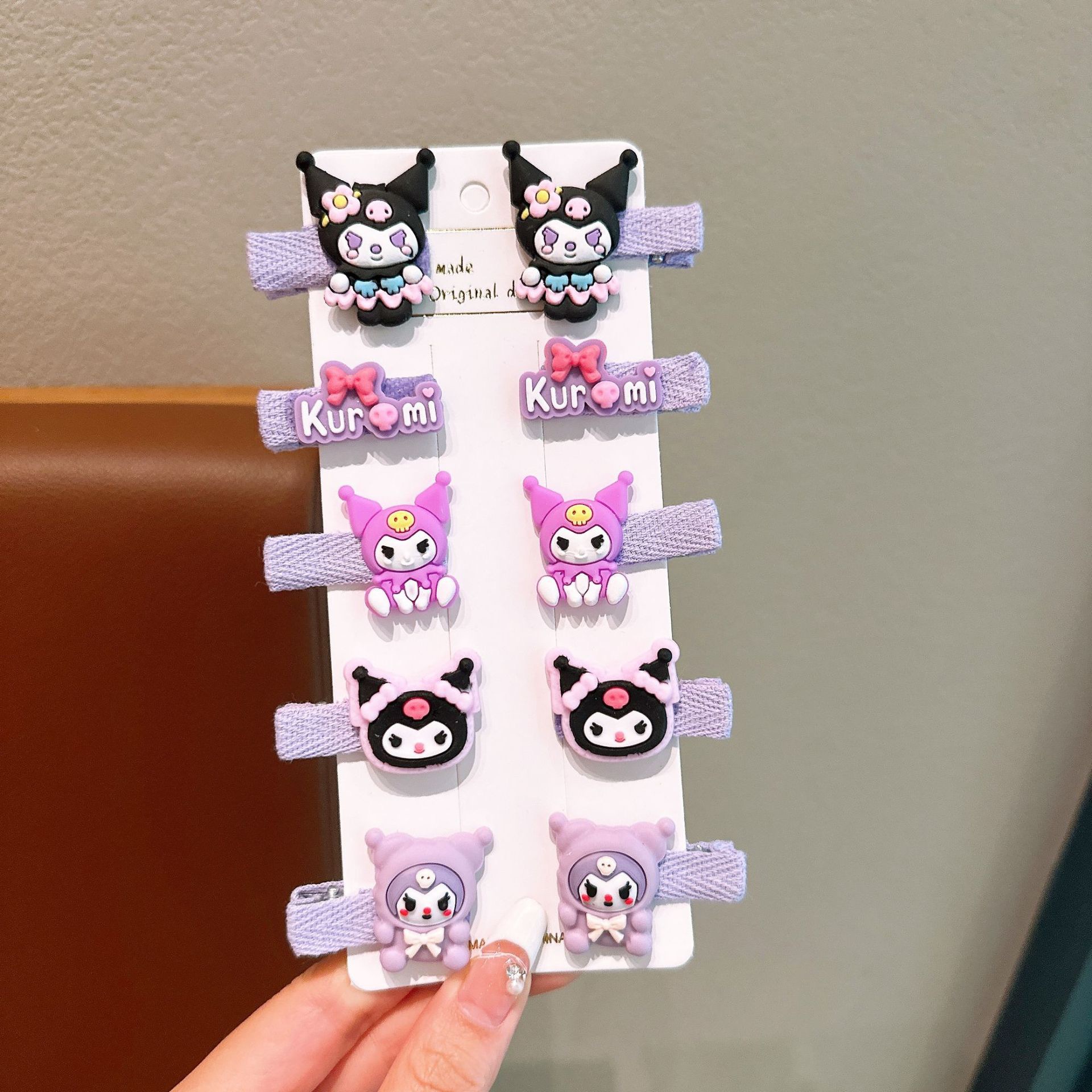 KULOMI Kids Hairpin Set Cute Sanli Pantalones Pequeñas Niñas Pequeñas Pequeñas