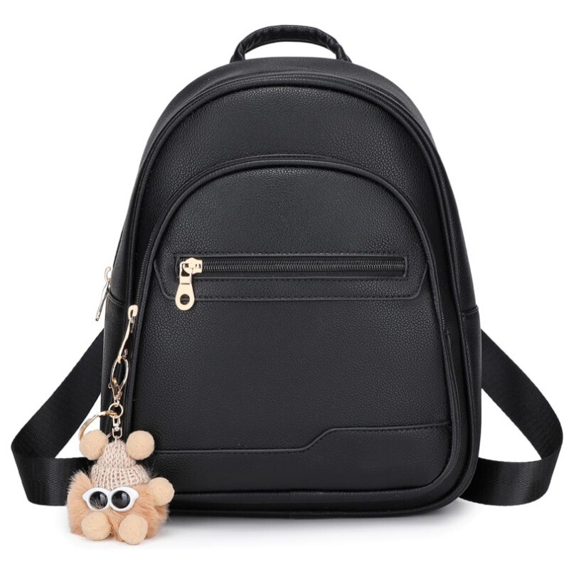 Cross-Border Pu High-End Backpack Women's New Fashion Korean Version Versatile Trendy Charm Small Backpack Cute Fashion Bag