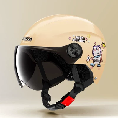 Standard Certified Four-Season Universal Women's: Motosiklet kaskı (dəbilqə) - 806m-bai-yu-hang-rabbit-sunscreen-short-glasses-one-size