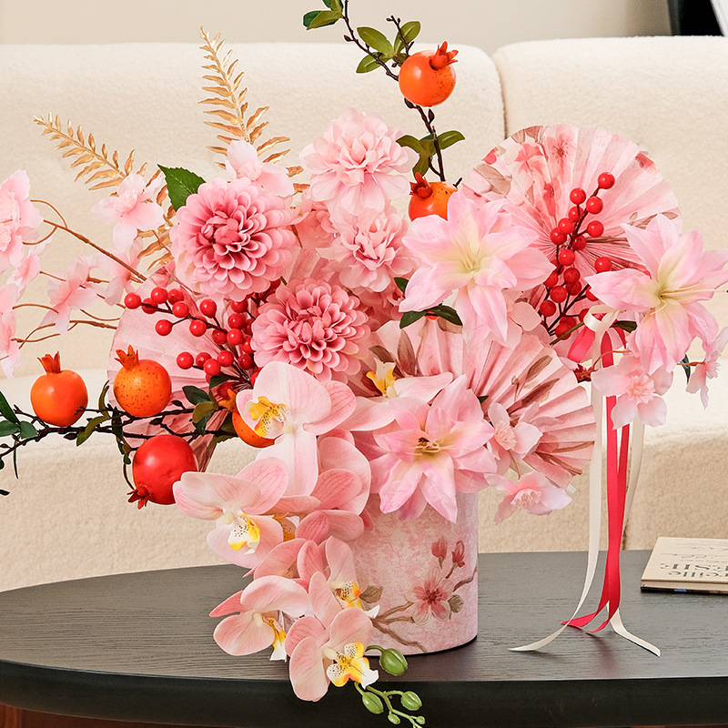 Año Nuevo Festival de Primavera productos terminados de terciopelo bucket bucket