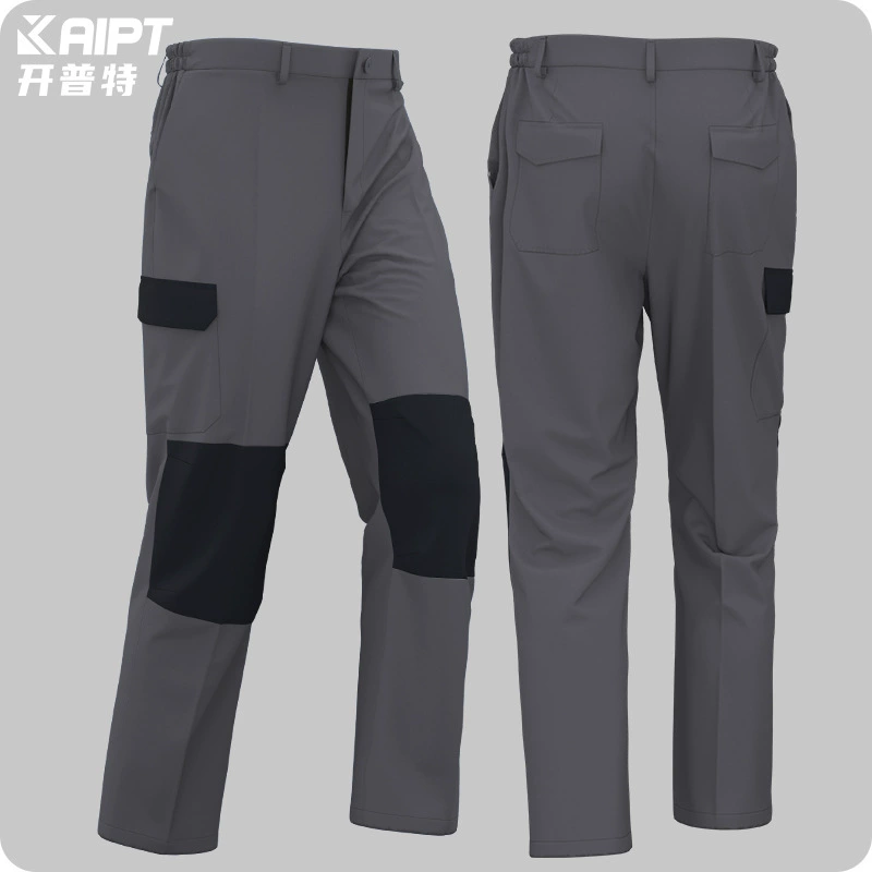 Трансграничный мужской защитный комбинезон с цветными блоками, износостойкие рабочие брюки с большими карманами и несколькими карманами, брюки для внешней торговли авторемонтной мастерской