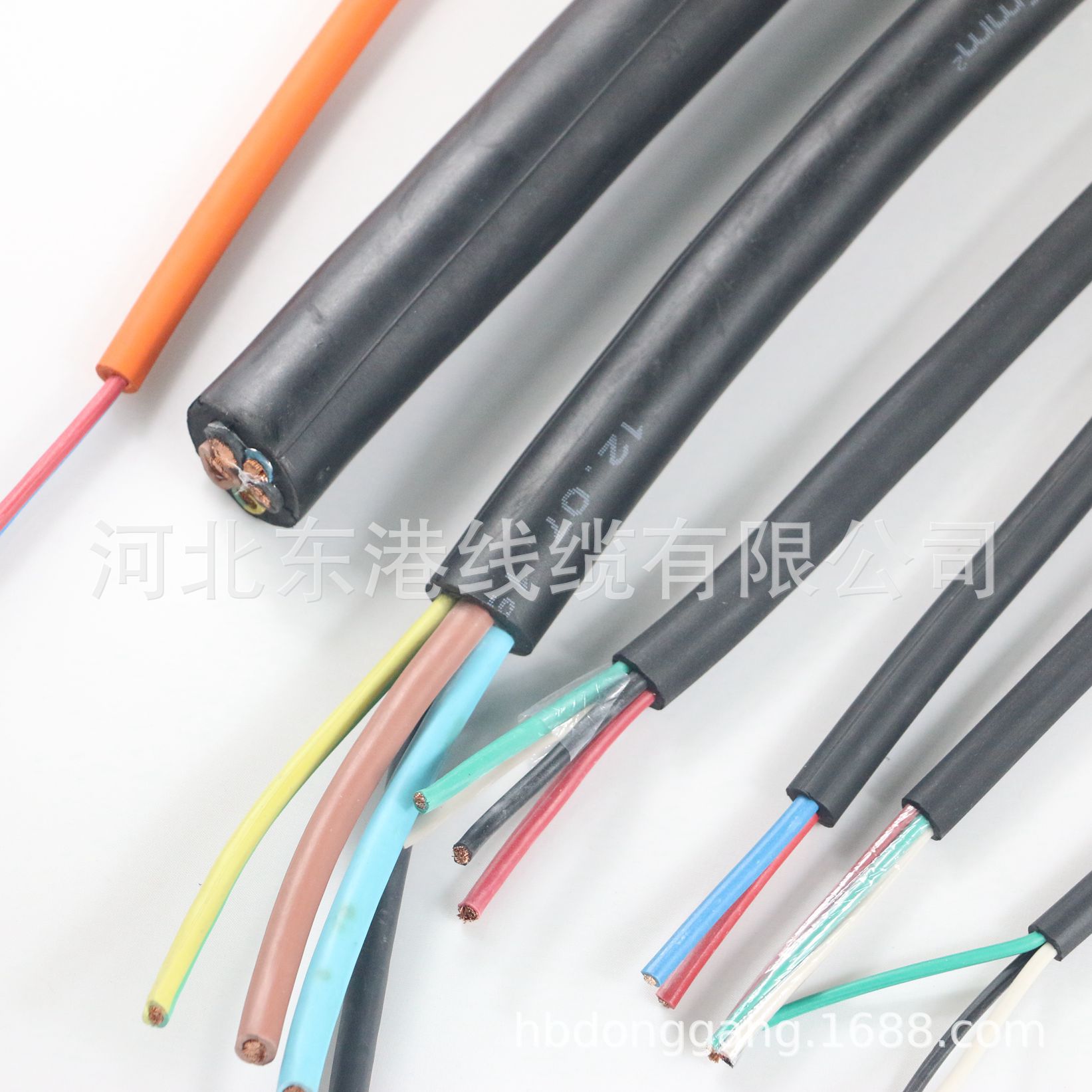 工厂直销YC YCW橡胶软电缆铜芯国标保检3*10+1*6