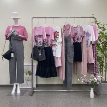 女装尾货一手货源乐d町品牌折扣批发大牌剪标杂款撤柜清仓货品