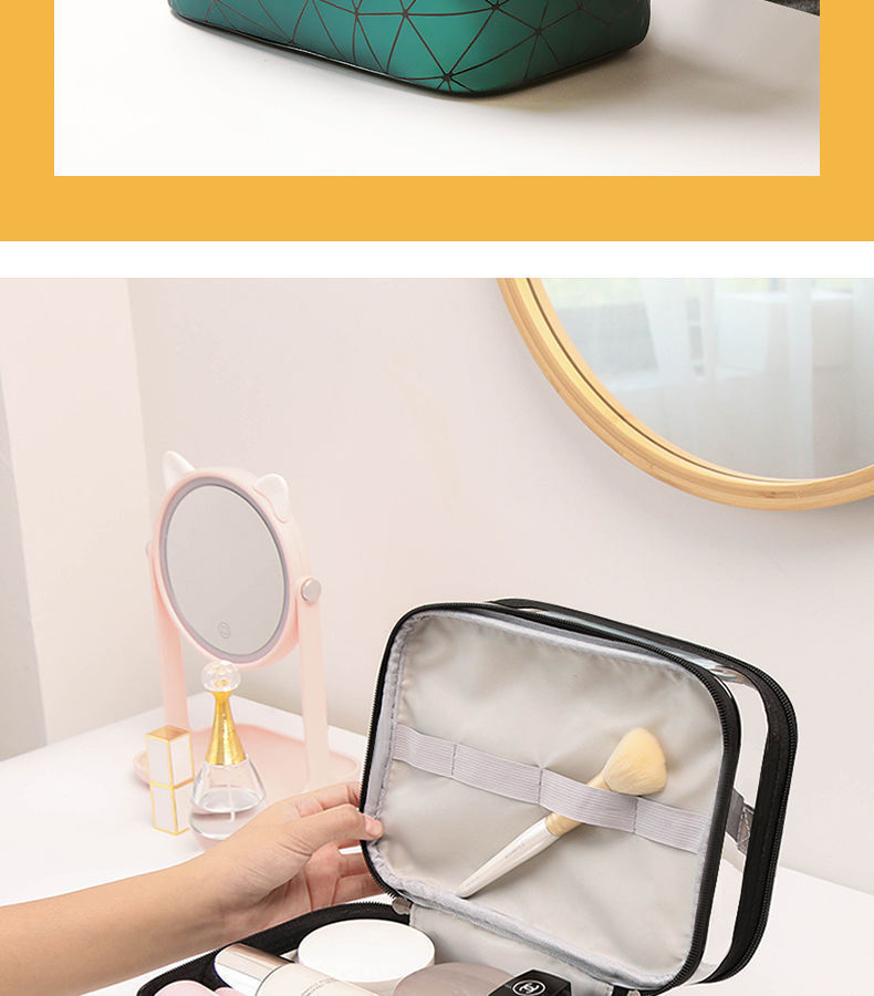商品详情图_新款双层化妆包手提大容量多功能多层便携旅行护肤品