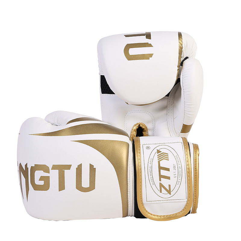 Guantes de boxeo ZTTY al por mayor para adultos y niños, guantes de entrenamiento de Muay Thai para saco de boxeo