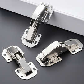 厂家直发免打孔弹子柜门麻将桌合页3寸4寸加厚明装桥型青蛙铰链