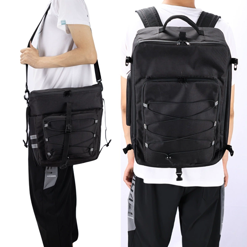 Capacious bag, waterproof bike trunk for traveling, three in one