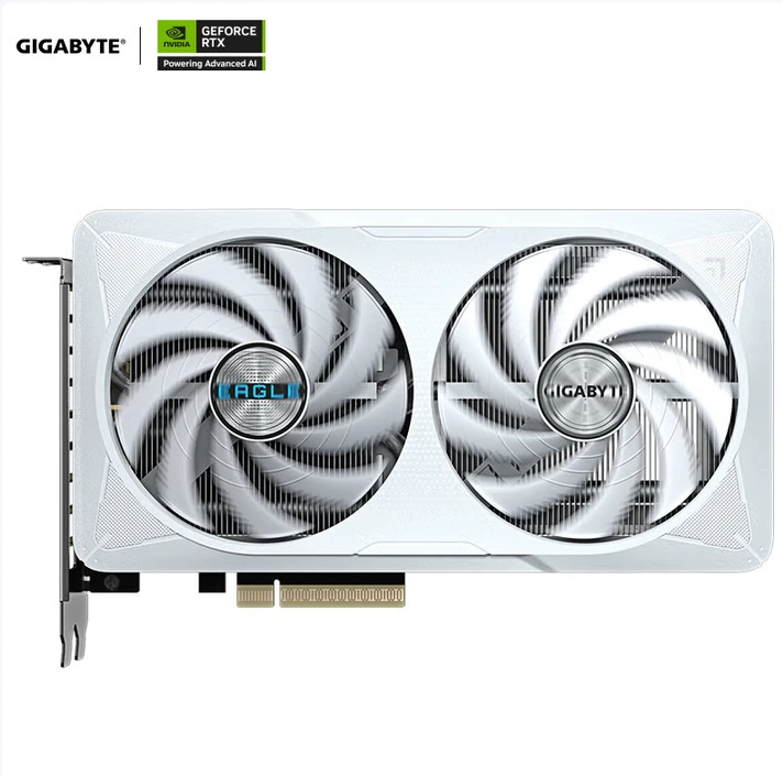 Видеокарта GIGABYTE GeForce RTX 5060 Eagle OC ICE SFF 8 ГБ, компактная, двухвентиляторная, DLSS 4