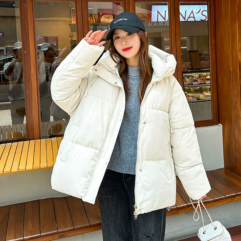 Winter short hoody, down jacket with down, Korean style, European style, increased thickness