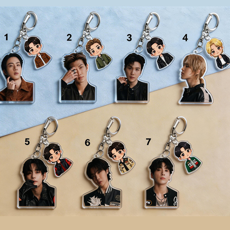 Bts Merchandise: V Min Yoongi, Park Jimin, Jungkook Acrylic Keychain