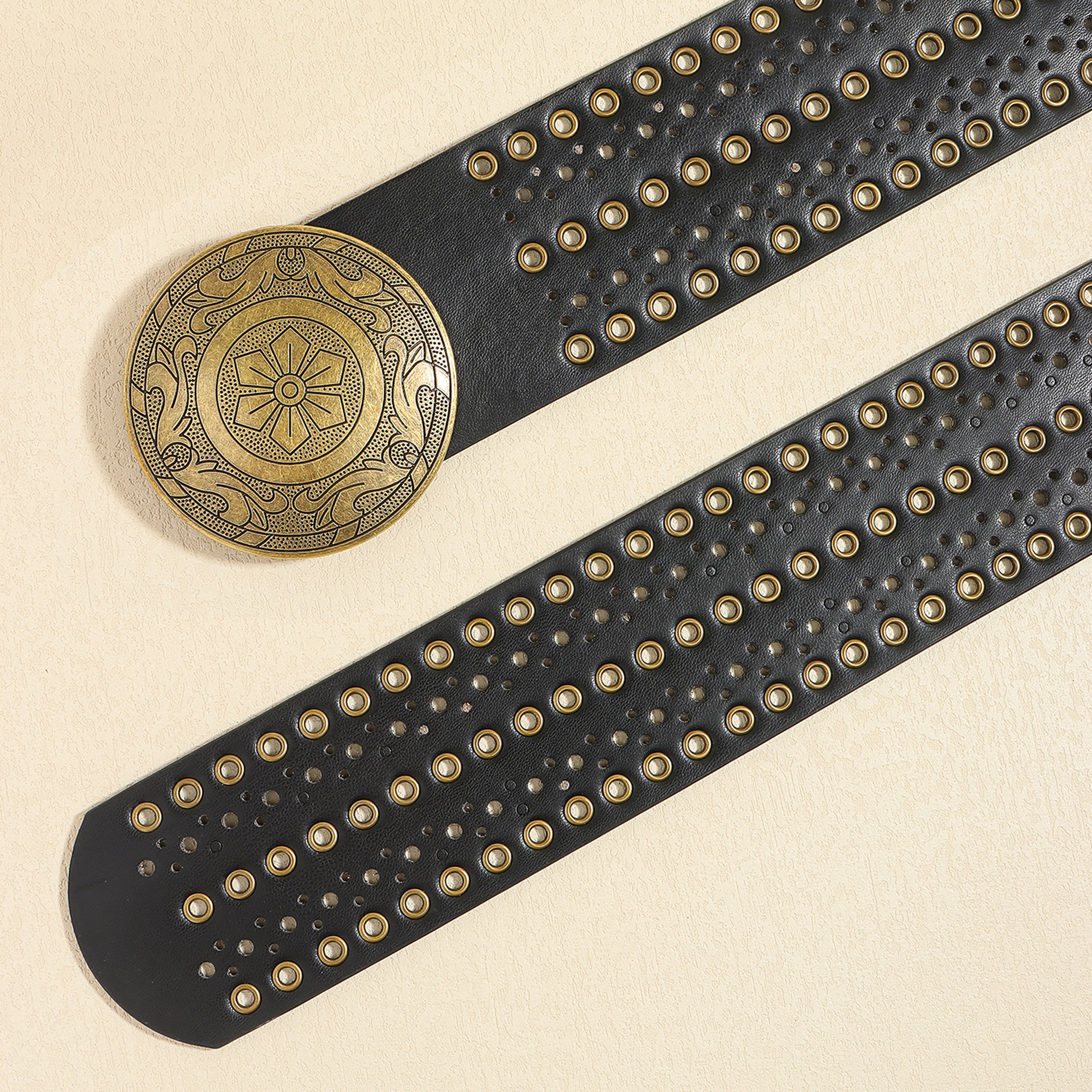 200g Weight Belt Classification 1 Piece Quantity Holiday, Banquet, Daily Occasion Pu Leather, Alloy Material Geometric Pattern Women's Gender Plating Design Retro, Vintage Style, Bohemian Style Retro Vintage Style Bohemian Geometric Pu Leather Alloy Plating Women's Leather Belts 17