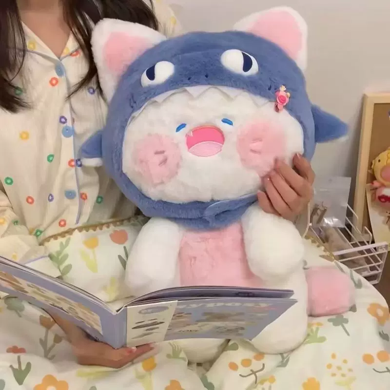 Cute plush shark, toy, rag doll, cat, Birthday gift