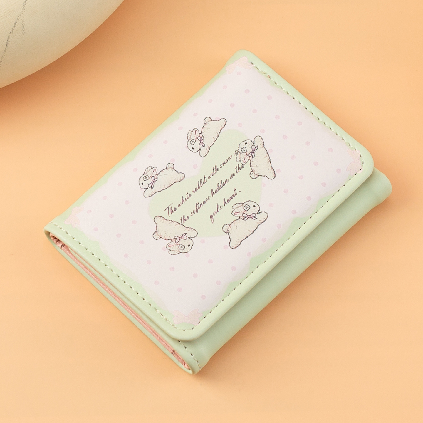 Nuevo bolso de tarjeta de lujo ligero de dibujos animados para estudiantes lindo corto antimagnetismo posición de tarjeta múltiple moda billetera triple