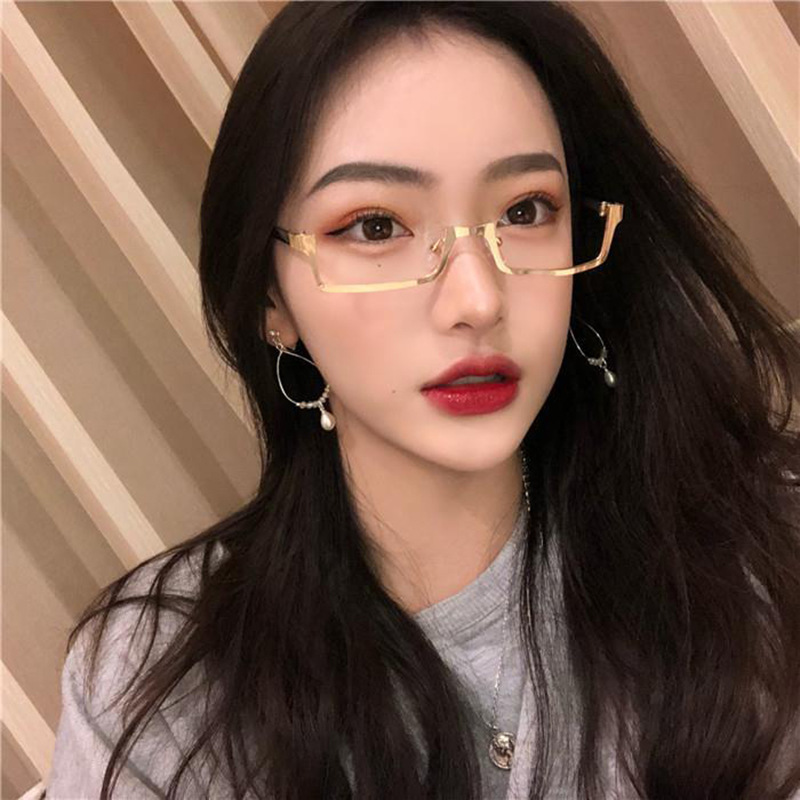 Anime Cos Japanese Style Soft Girl Lower Half-Rim Glasses Frame Douyin Two-Dimensional Female Popular Decorative Eyes Can Be Equipped with Myopia Glasses Anime Cos Japanese Style Soft Girl Lower Half-Rim Glasses Frame Douyin Two-Dimensional Female Popular Decorative Eyes Can Be Equipped with Myopia Glasses