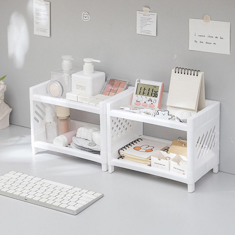 Multifunctional Home Desktop Storage Rack Multi-Layer Cosmetics Storage Box Bathroom Study Countertop Storage Rack
