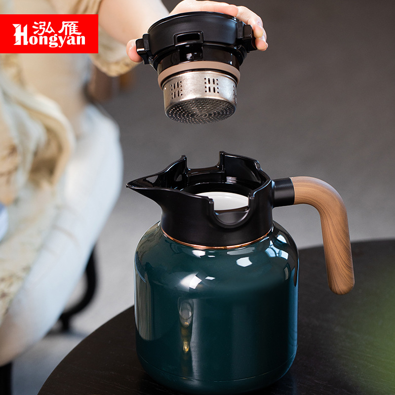 Thermal pot household large capacity braised teapot ceramic liner stuffy bubble pot stainless steel hot water bottle thermal kettle thermal bottle