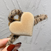 Demi-season cute high plush ponytail, crab pin, knitted shark, wholesale, Korean style