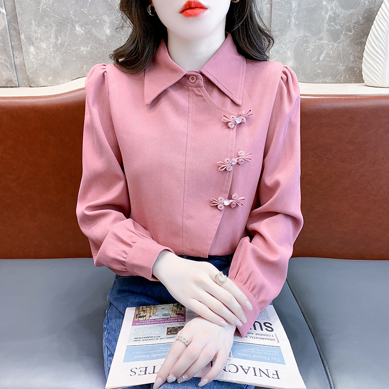 Retro fuchsia spring shirt