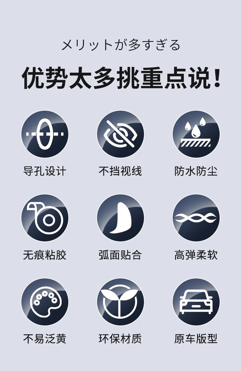 Rain eyebrow rearview mirror rain eyebrow car rainproof artifact reversing mirror rain baffle widened large number universal