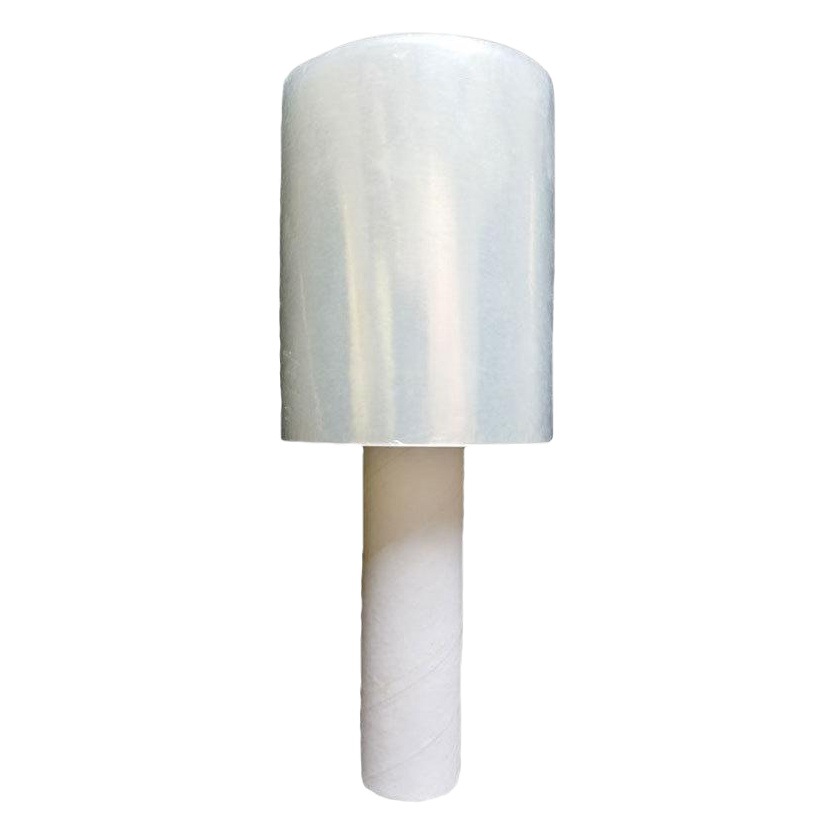 Suministro directo de fábrica PE mini película de envoltura de estiramiento con mango transparente autoadhesivo película de embalaje mango de película de embalaje