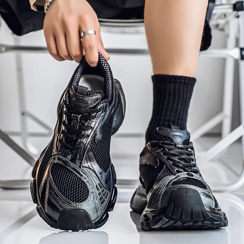 2025 Summer New Stapler Dad Shoes Men's Old Thick-Soled Heightening Running Shoes Mesh Shoes Sports and Leisure Shoes 2025 Summer New Stapler Dad Shoes Men's Old Thick-Soled Heightening Running Shoes Mesh Shoes Sports and Leisure Shoes