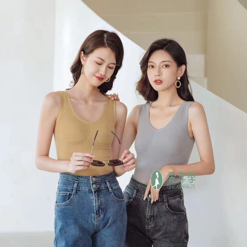 Luxury Season YB30 Single Layer terry vest Bra Threaded Knitted Base vest YB30-1 vest Sling