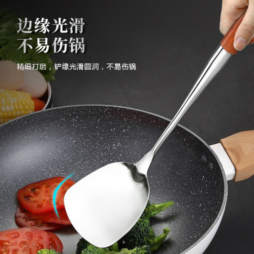 Kitchen utensils stainless steel cooking spoon spatula household spatula anti-scalding spatula multi-purpose cooking spoon soup spoon colander