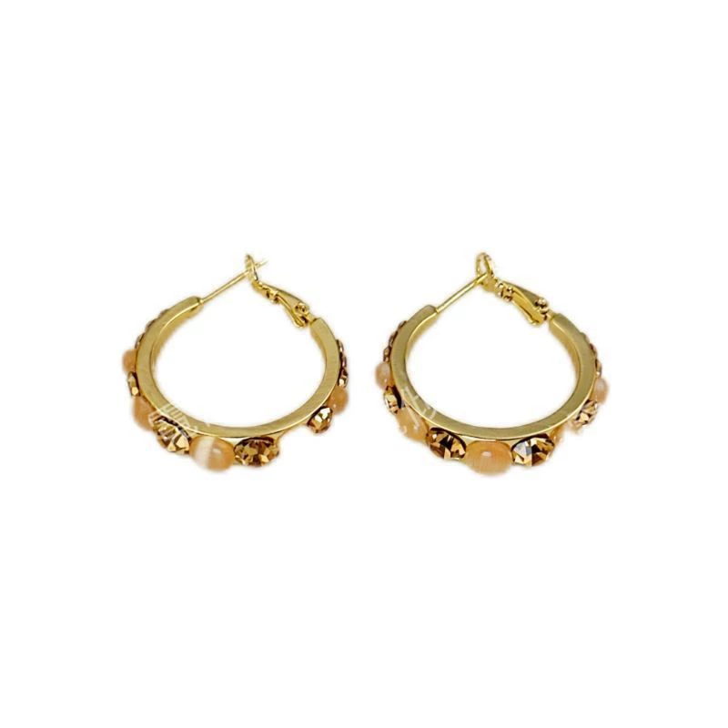 Earrings, cat's eye, bright catchy style