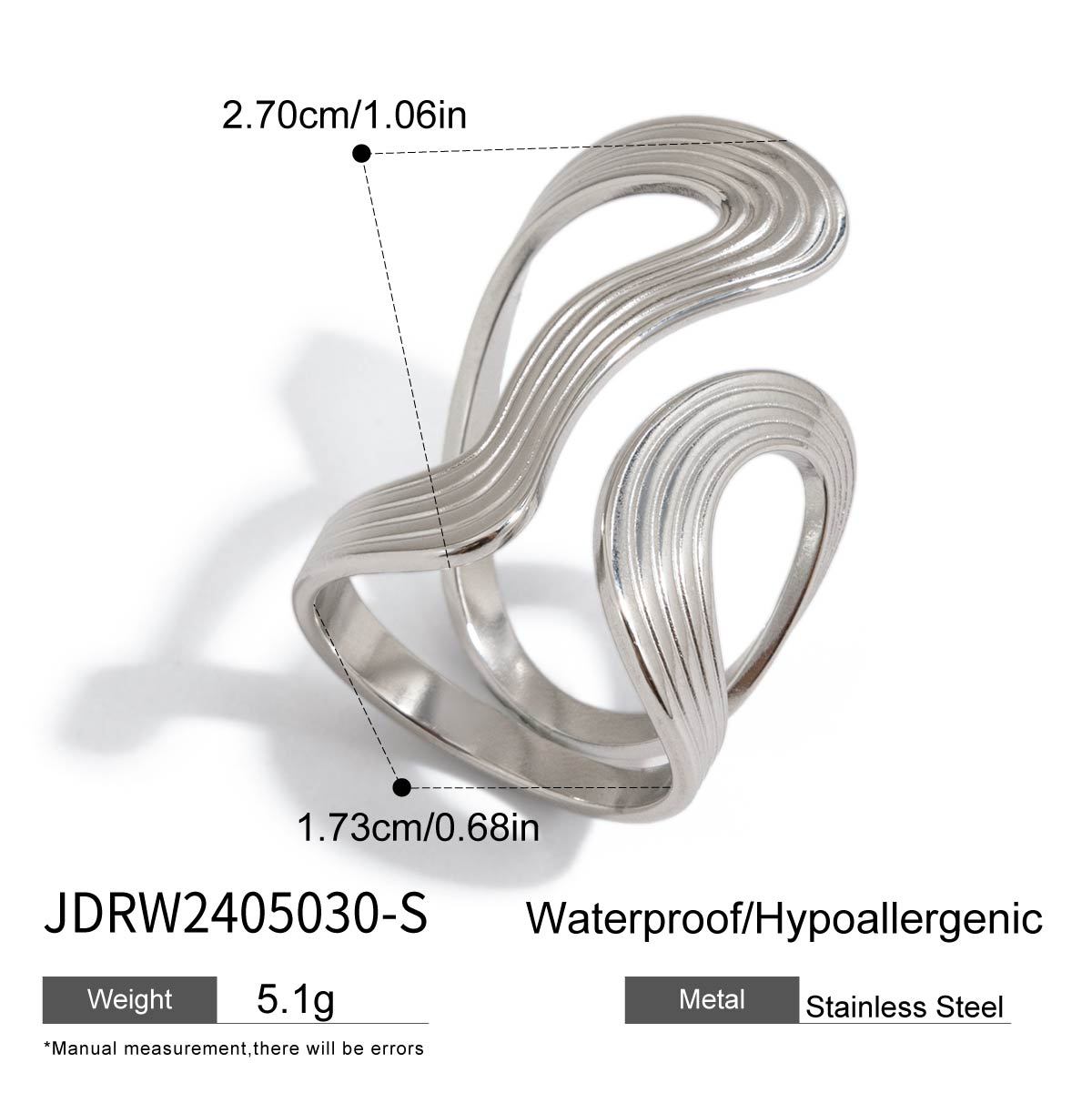 Jieding anillo europeo y americano, acero de titanio, joyas que no se desvanece, lujo ligero, anillos de alta calidad, joyas de acero inoxidable, anillos transfronterizos